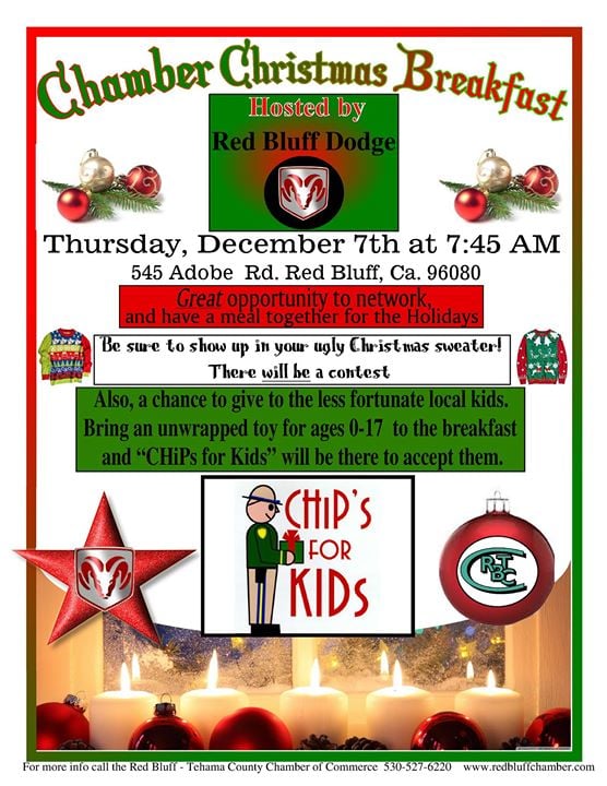 Red Bluff Dodge >> 3rd Ann Chamber Christmas Breakfast Spons By Red Bluff Red Bluff Dodge >> 3rd Ann Chamber Christmas Breakfast Spons By Red Bluff