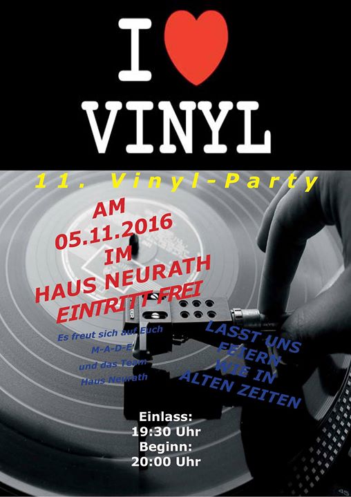 11 Vinyl Party At Haus Neurath Neurath