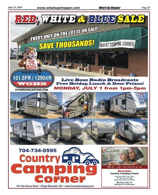 Live Broadcast At Country Camping Corner Kings Mountain