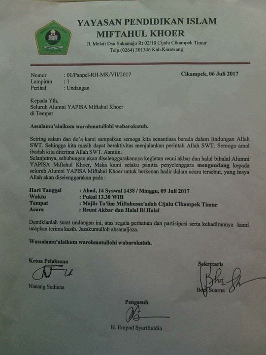 Reuni Akbar Dan Halal Bi Halal At Jlnmelati Kebon Kembang