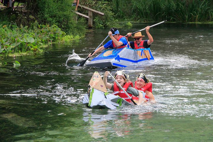 Kelly Parks 10th Annual Cardboard Canoe Regatta at Rock 