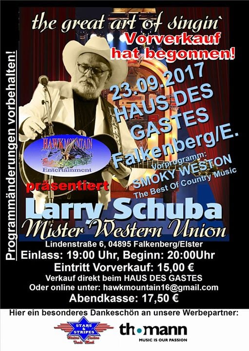 Mr Western Union Larry Schuba At Falkenberg Elster Germany Elbe