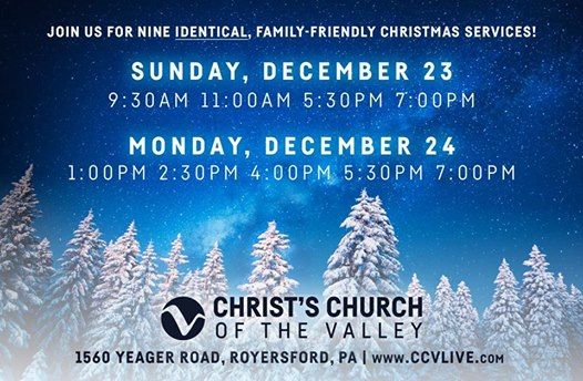 Christmas Services At Ccv Royersford