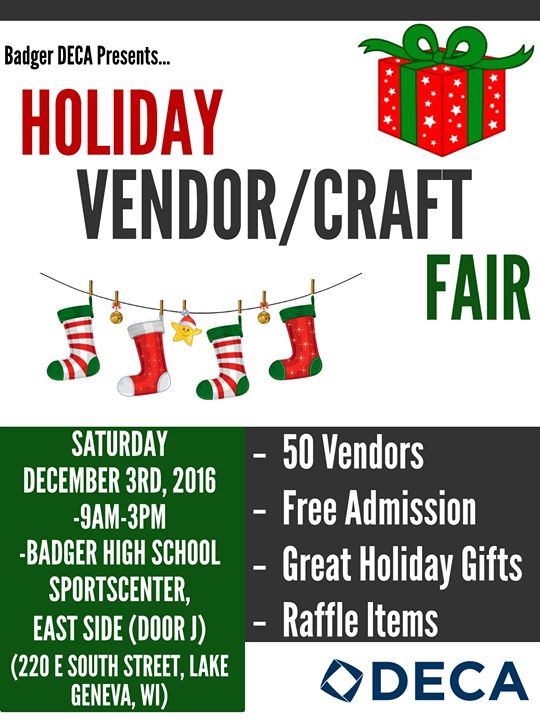 Vendor and Craft Fair at Badger High School, Lake Geneva