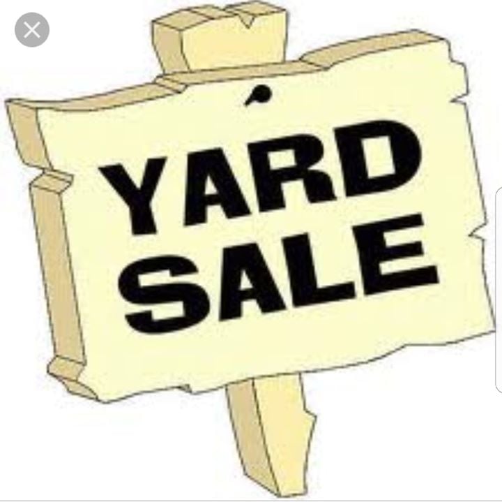 multiple family yard sale