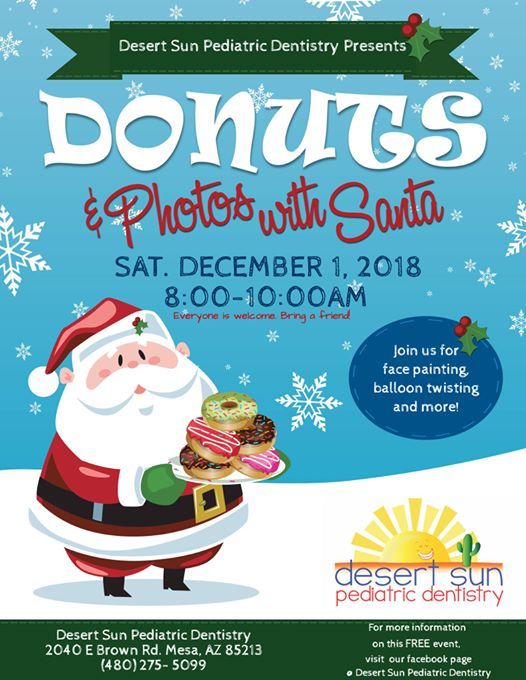 Donuts And Photos With Santa At Desert Sun Pediatric Dentistry Mesa