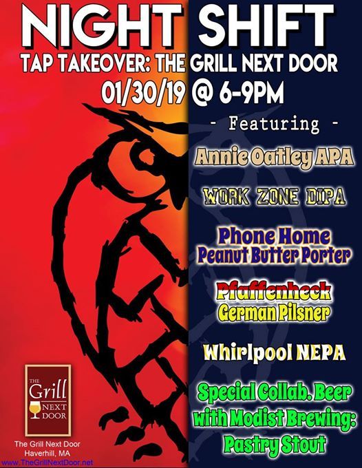 Night Shift Tap Takeover At The Grill Next Door653 Broadway Route