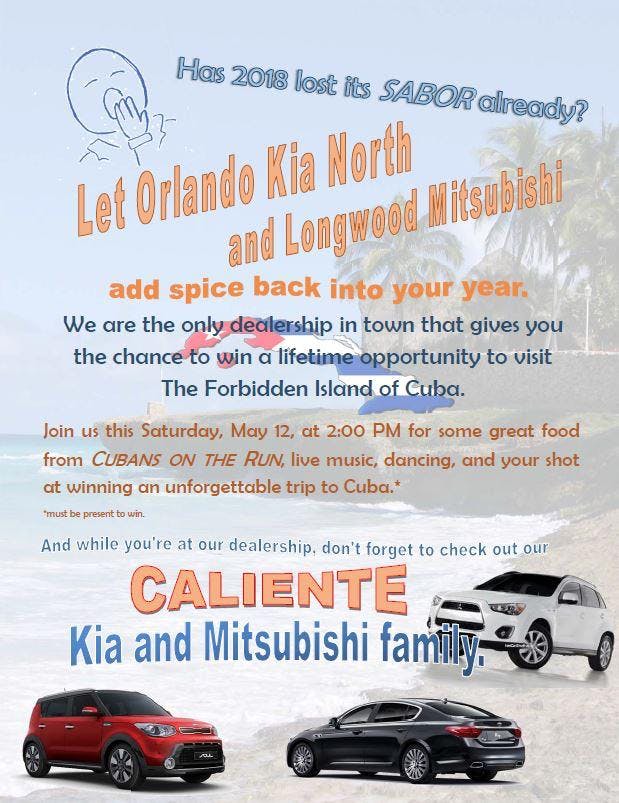 Orlando Kia North >> Free Trip To The Forbidden Island Give Away At Orlando Kia North Orlando Kia North >> Free Trip To The Forbidden Island Give Away At Orlando Kia North