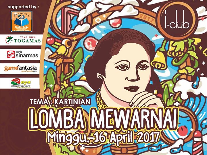 Gambar Mewarnai Kartini