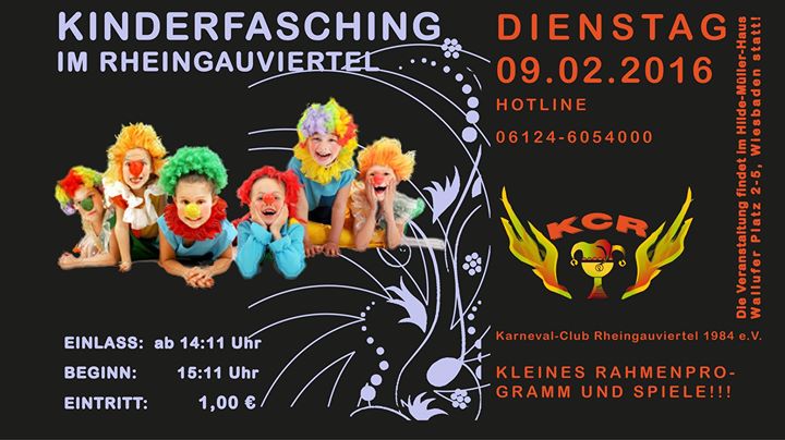Kinderfasching Im Rheingauviertel At Wiesbaden Hilde Muller Haus