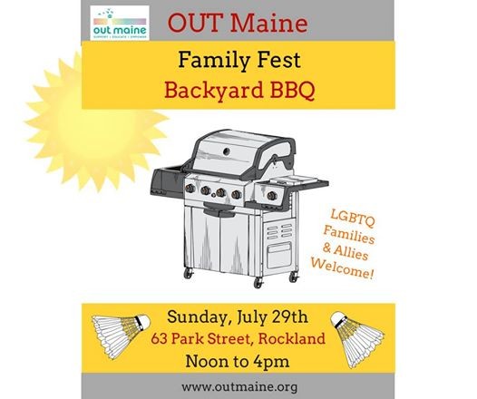 Family Fest Backyard Bbq At Out Maine 63 Park St Rockland Me 04841