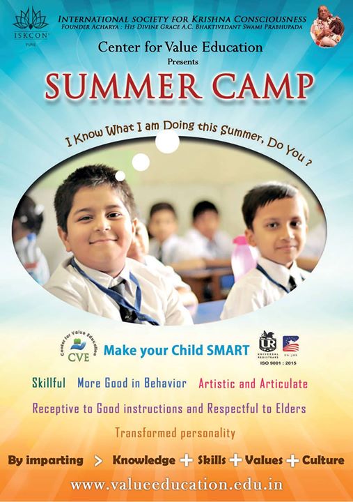 Summer Camp [for children of 7th to 9th class] at Iskcon Pune (Official