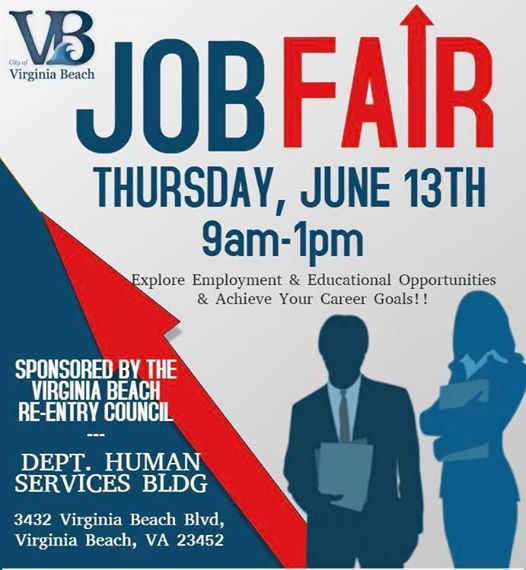 Job Fair at VA Beach Dept of Social Services, Virginia Beach