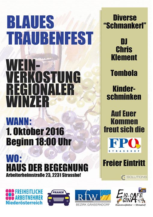 Blaues Traubenfest At Haus Der Begegnung Arbeiterheimstr 23 2231