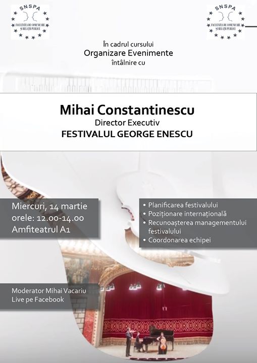 Curs Organizare De Evenimente Invitat M Constantinescu At