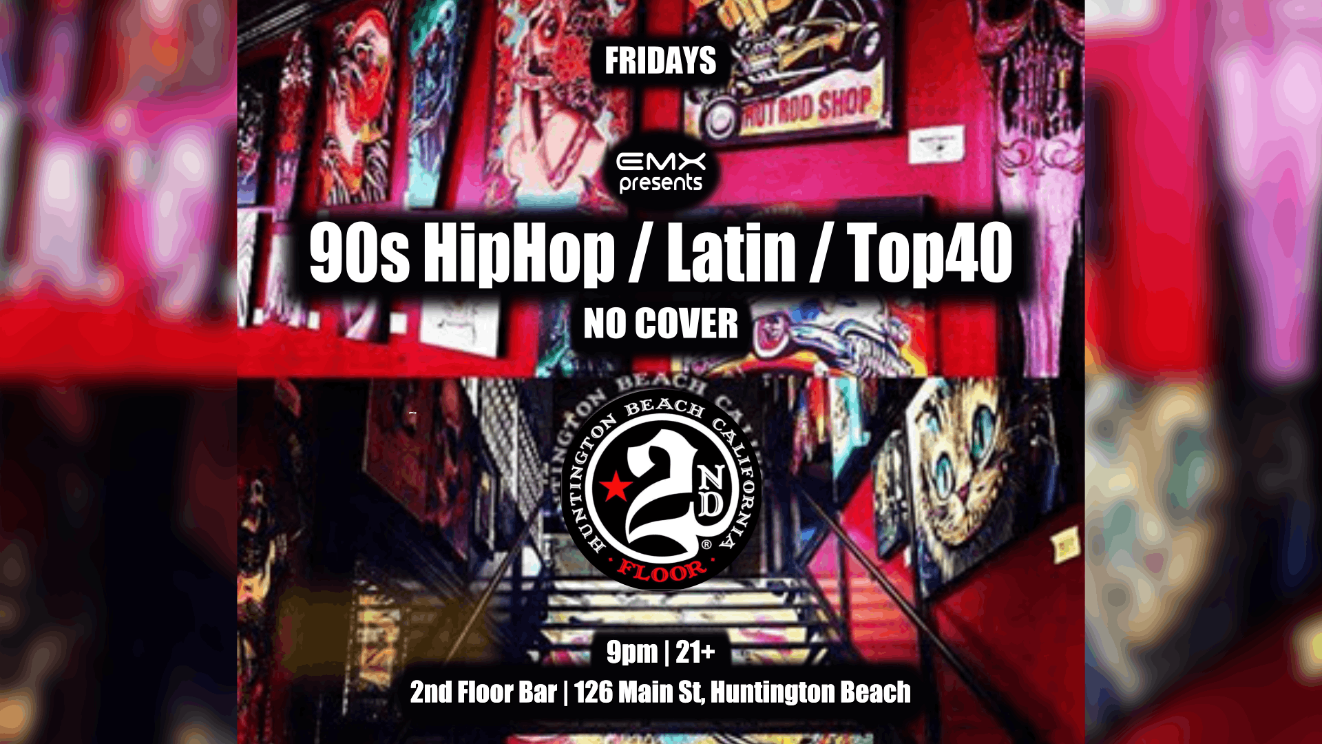 90s Hiphop Latin Top40 2nd Floor Bar Hb At 2nd Floor