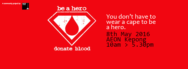 Donate Blood - Be A Hero at AEON Metro Prima Kepong,KL 