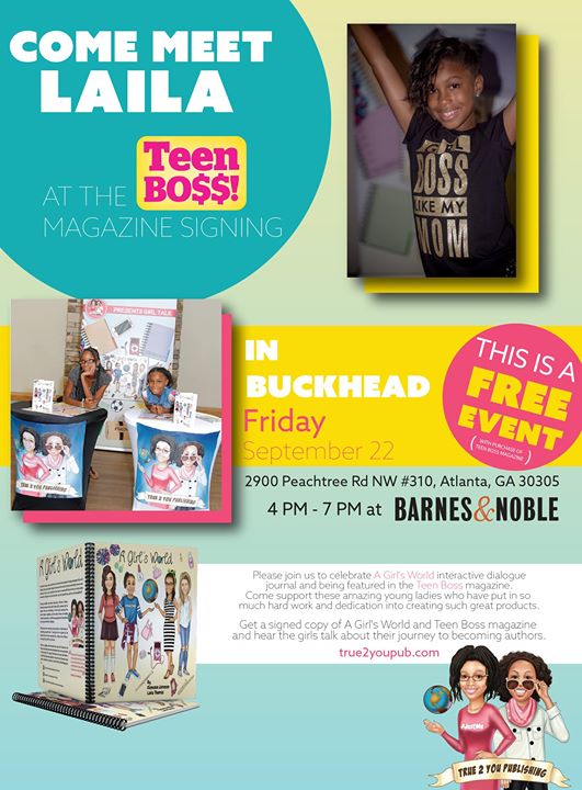 Teen Boss Magazine Signing At Barnes Noble Buckhead Atlanta