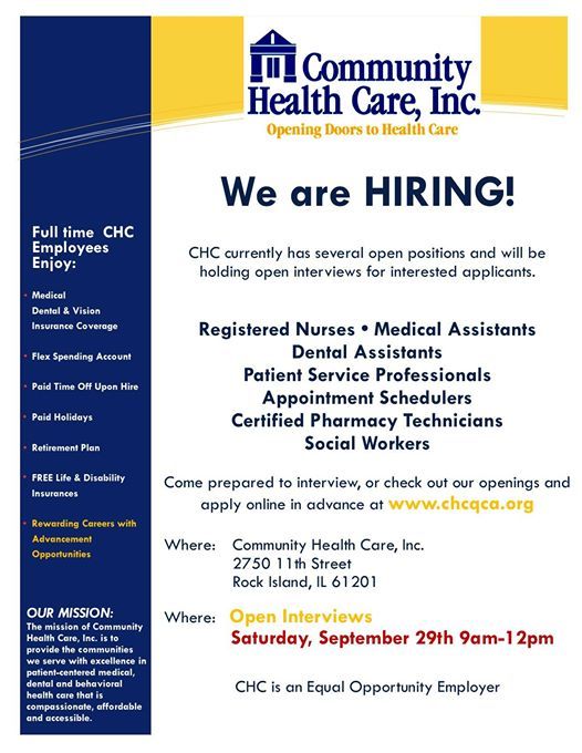 open interview event at