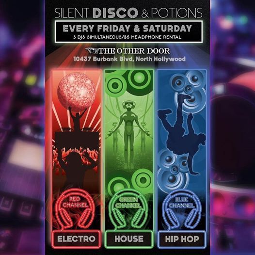 Silent Disco Djs Pops Darwin Silver Hoodie At The Other Door