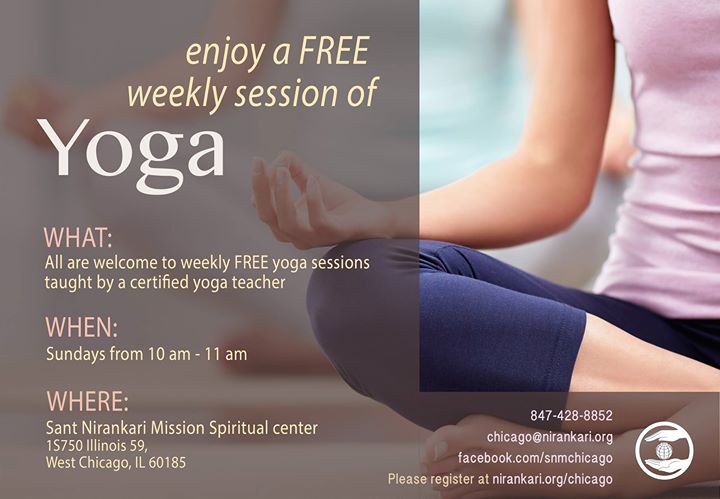 Weekly Free Yoga Session At Sant Nirankari Mission Chicago Warrenville
