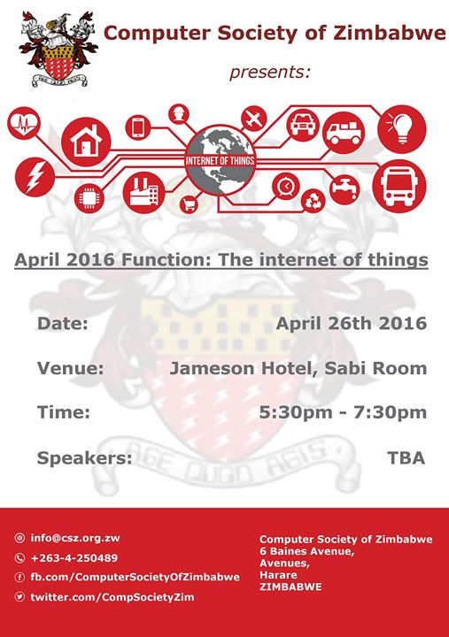 Csz April Function The Internet Of Things At Cresta Jameson - 