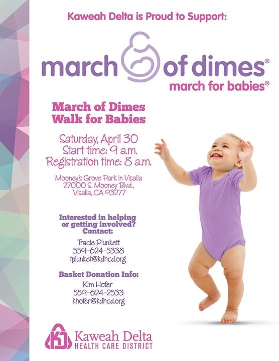 March of Dimes Walk for Babies at Mooney Grove Park, Visalia