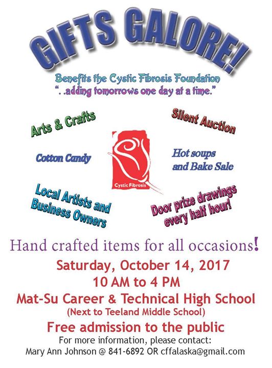 Cystic Fibrosis Arts & Crafts Bazaar at Mat-Su Career ...