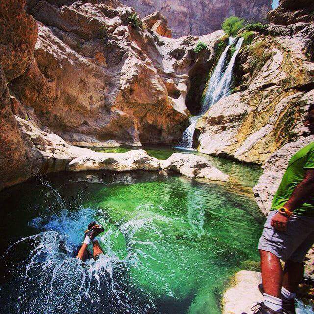 Hiking Over The Wadis "Wadi Tiwi & Shab" at Wadi Tiwi,Oman, Muscat