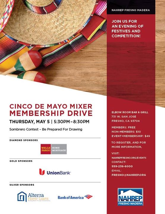 Cinco De Mayo Mixer Membership Drive At The Elbow Room Fresno