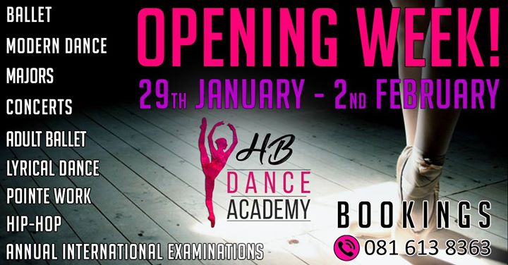Hb Dance Academy Studio Opening Week January 2018 At Hb Dance