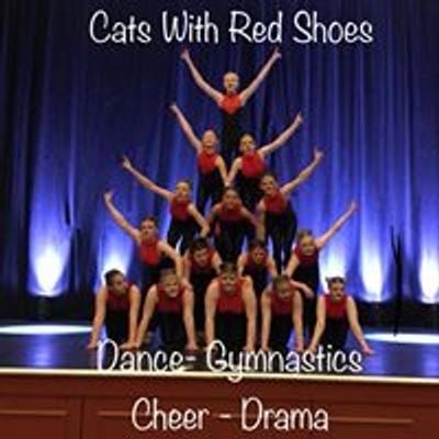Cats with red shoes