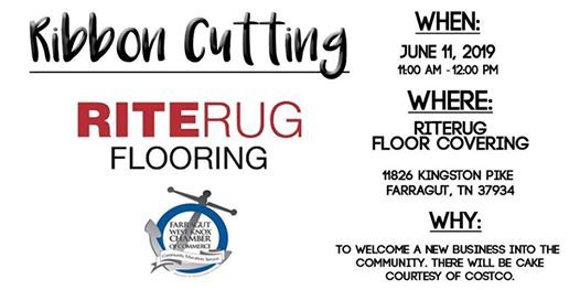 Ribbon Cutting Riterug Floor Covering At Farragut West Knox
