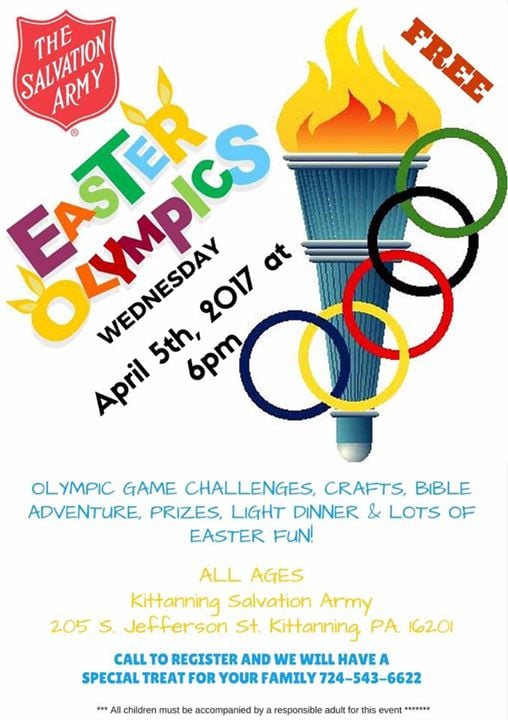 Easter Olympics at Kittanning Salvation Army, Kittanning