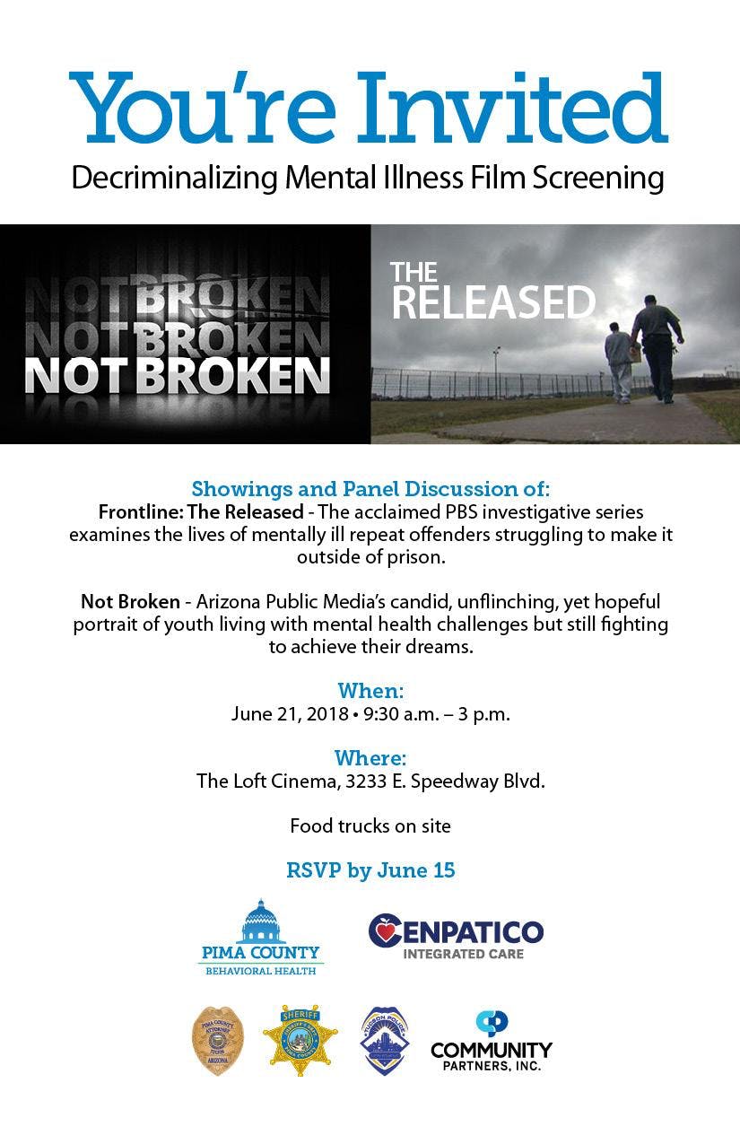 Decriminalizing Mental Illness Film Screening Pima County At The
