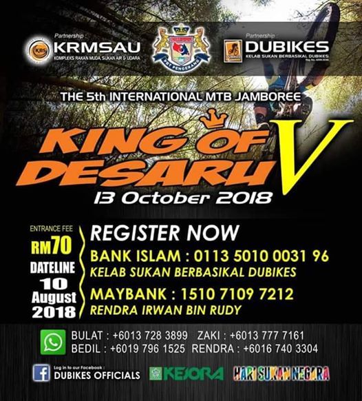King Of Desaru V 2018 Kompleks Rakan Muda Sukan Air Dan Udara Desaru Desaru Bandar Penawar Johor October 13 2018 Allevents In