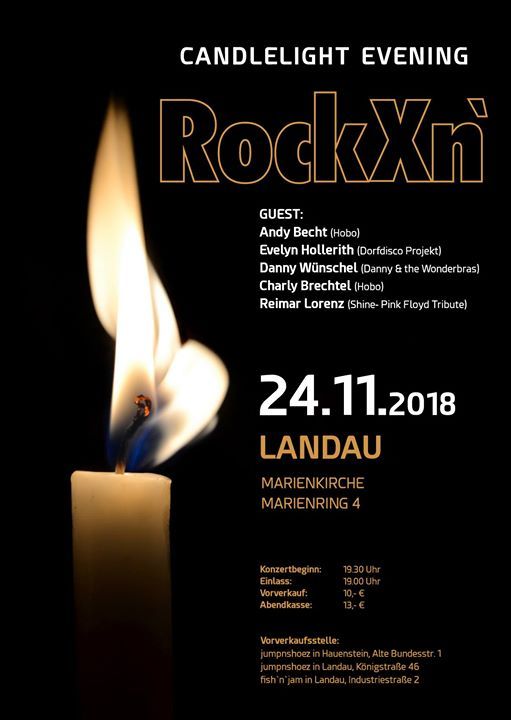 Candlelightevening In Landau Marienkirche At Landau Rheinland