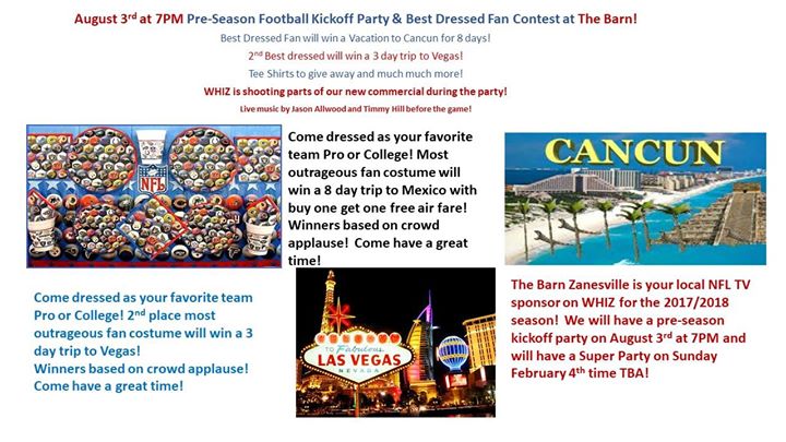 Pre Season Kickoff Party Best Dressed Fan Contest At The Barn