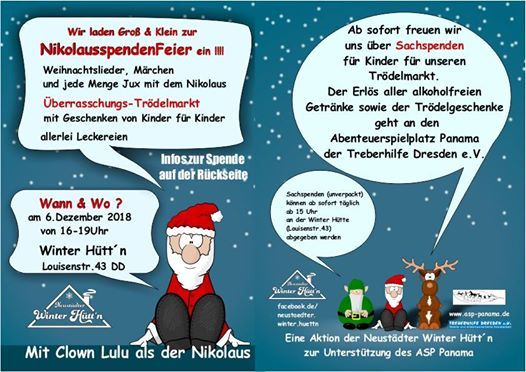 Nikolausspendenfeier At Neustadter Winter Huttnlouisenstrasse 43