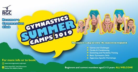 Gymnastics Summer Camp Renmore Gymnastics Club Galway July 1 2019 Allevents In