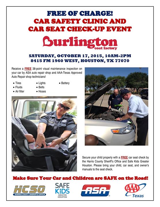 Car Safety Clinic And Car Seat Inspection At Burlington Coat