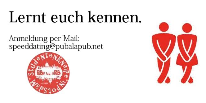 speed dating potsdam pub a la pub