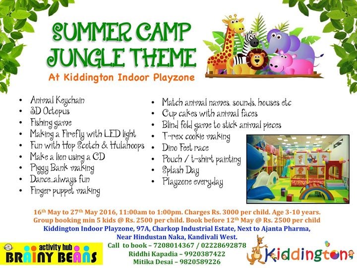 Summer Camp JUNGLE THEME at Kiddington, Mumbai