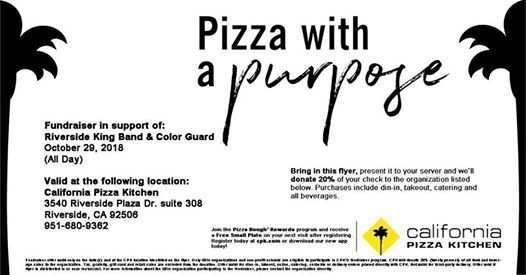 California Pizza Kitchen Fundraiser California