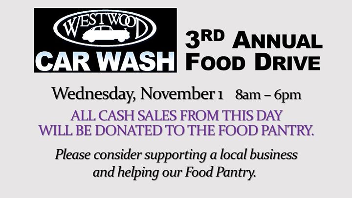 Westwood Car Wash Food Drive Van Wert