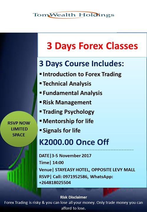 Lusaka Forex Classes At Stay Easy At Levy Junction Lusaka - 