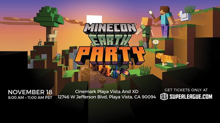 Minecon Earth Party Los Angeles At Cinemark Playa Vista And Xd