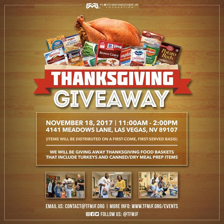 Thanksgiving Giveaway at YMCA, Las Vegas