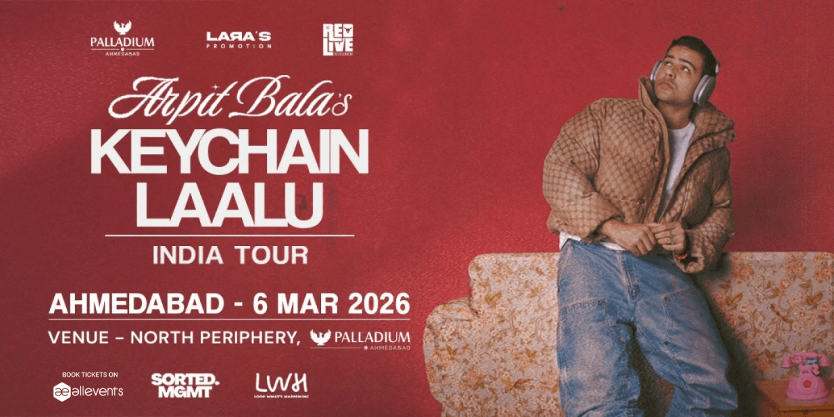 Arpit Bala performing on stage during The Keychain Laalu Tour