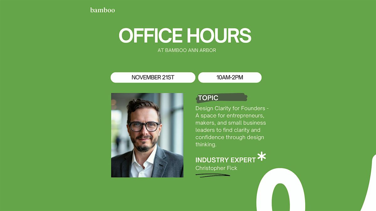 Office Hours with Christopher Fick | Event in Ann Arbor | AllEvents
